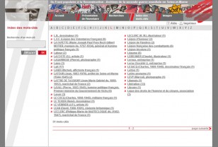 Index des mots-clés
