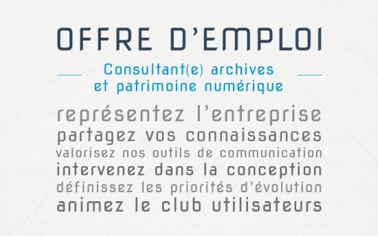 Offre d'emploi
